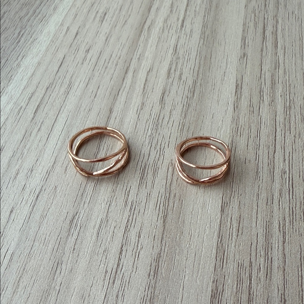 Gorjana Rose Gold Rings - Size 6 and 4